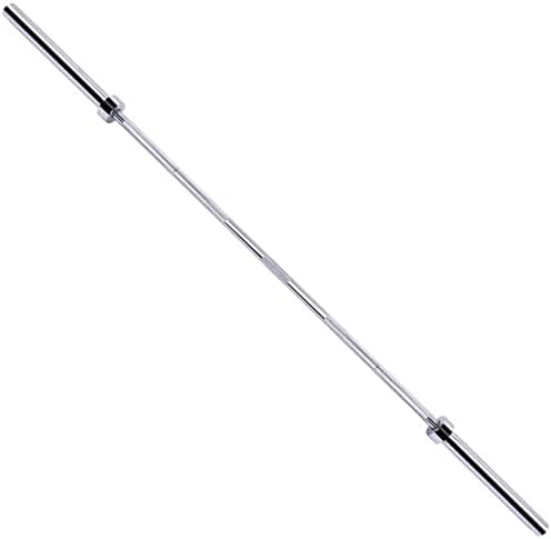 Signature Fitness Olympic Bar for Weightlifting and Power Lifting Barbell, 700-Pound Capacity (7' Feet, Silver)