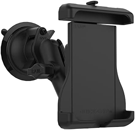 RAM MOUNTS Quick-Grip Suction Cup Mount for Apple MagSafe Compatible Phones RAM-B-166-UN15WU for Vehicle Windshields
