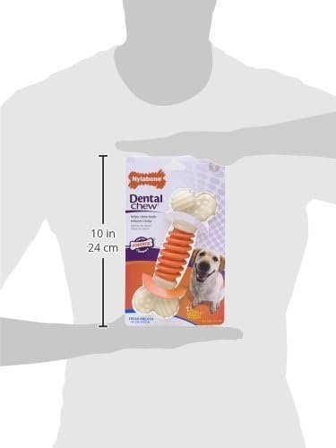 (3 Pack) Nylabone Pro Action Dental Chew, Bacon Flavored - Size Large