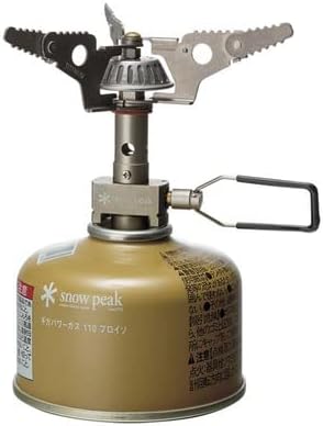 Snow Peak LiteMax Titanium Stove - Ultralight & Portable Camping Stove - Durable Equipment for Camping, Hiking, or Backpacking