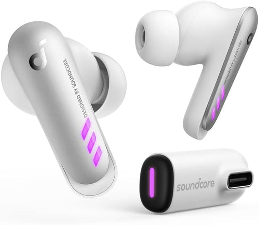 soundcore VR P10 Wireless Gaming Earbuds, Authorized Meta/Oculus Quest 2 Accessories, 30ms Low Latency, Dual Connection, Bluetooth, 2.4GHz Wireless, USB-C Dongle, PS5, Switch Compatible (Renewed)