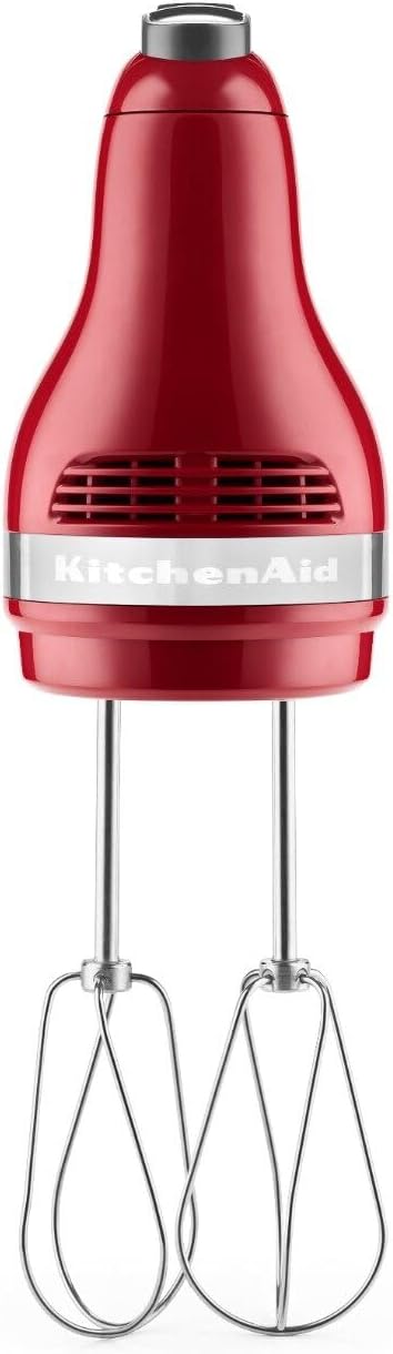 KitchenAid 5 Ultra Power Speed Hand Mixer - KHM512, Empire Red (1 Pack)