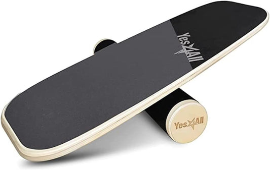 Yes4All Premium Surf Balance Board Trainer with Adjustable Stoppers for Improve Balance, Build Strength & Surf Trainer