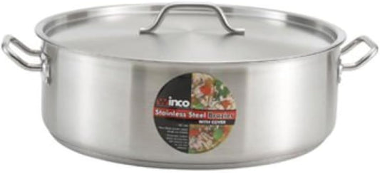 Winco SSLB-10, 10-Quart Premium Stainless Steel Polished Induction Brazier