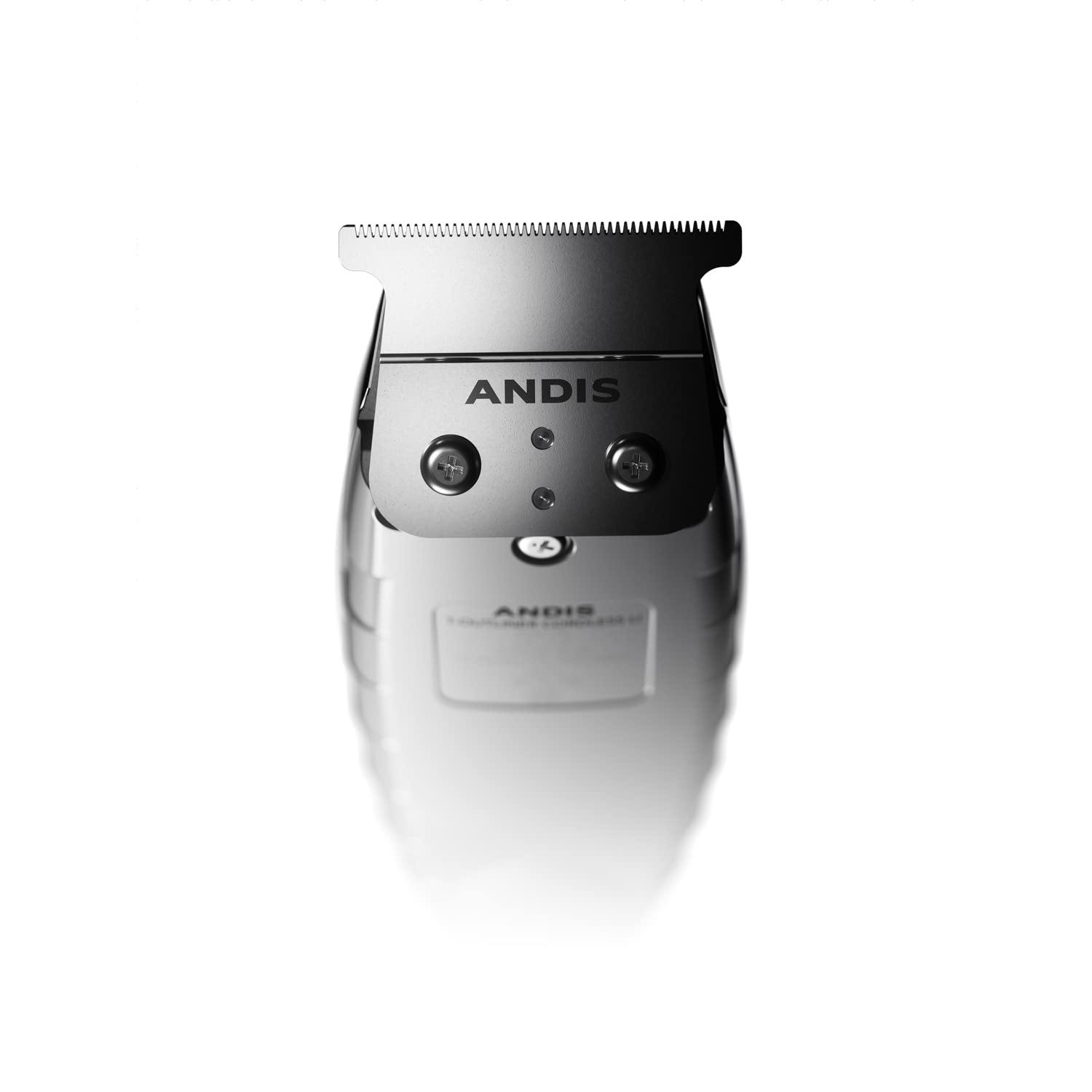 Andis 74055 Professional Corded\/Cordless Hair & Beard Trimmer, Zero Gapped, Close Cutting Carbon Steel T-Outliner Blade, Grey