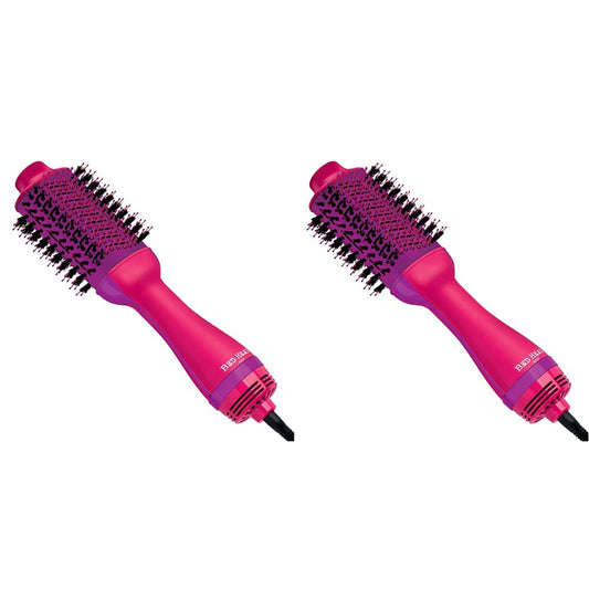 Bed Head One Step Volumizer and Hair Dryer | Dry, Straighten, Texture, Style in One Step (Pink) (Pack of 2)