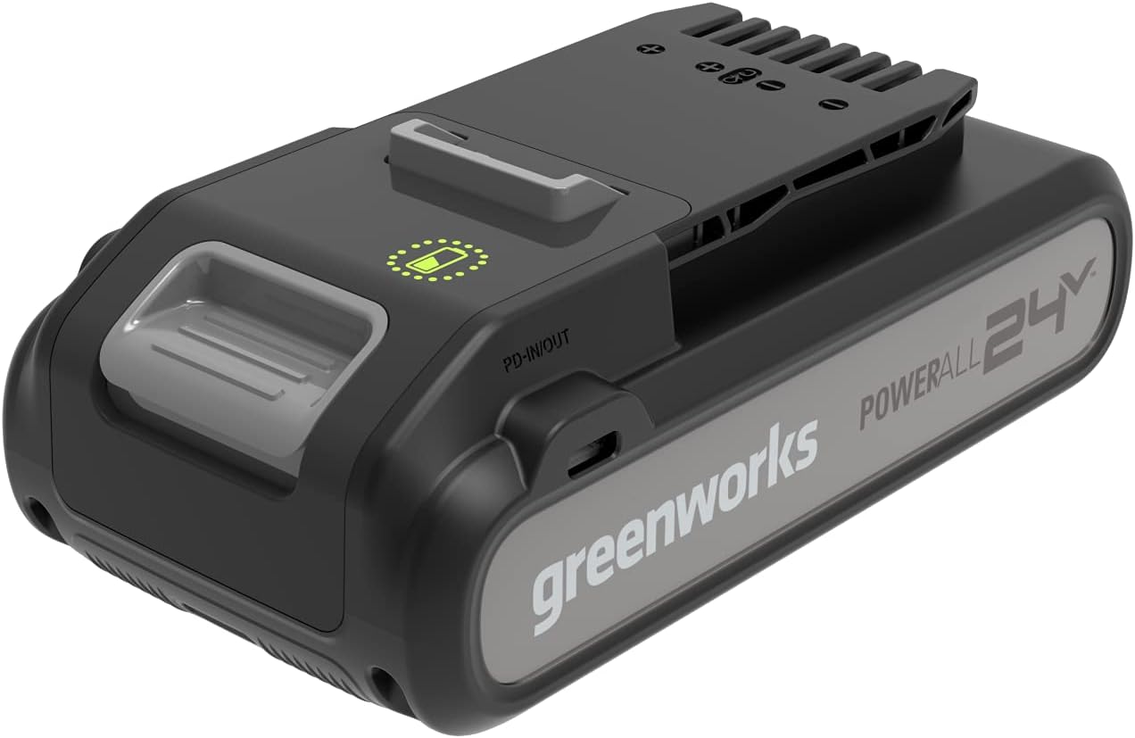 Greenworks 24V 4.0Ah (High Capacity) Lithium-Ion Battery \/ 125+ Compatible Tools