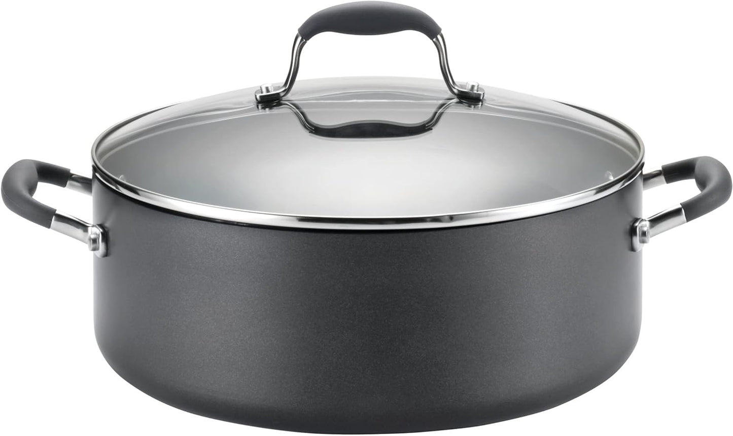 Anolon Advanced Home Hard-Anodized Nonstick Open Stock Cookware (10 Qt Stock Pot, Moonstone)