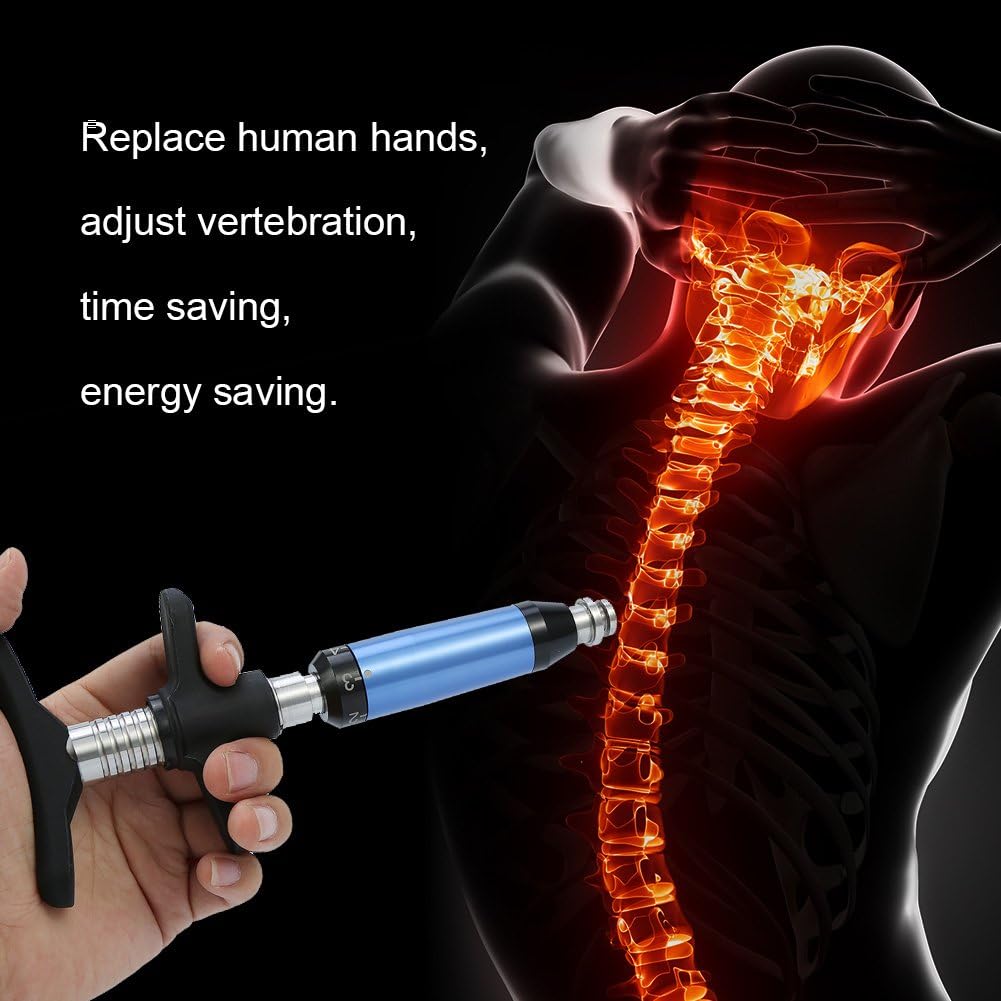 Manual Massager Chiropractic Adjusting Tool,6 Levels Spinal Massager Portable Correction Tool for Adjust Vertebrates Thoracic Scoliosis Spine Chiropractor Kit Back Massage Body Relax Tool (#2)