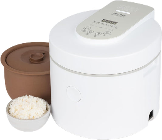 AROMA® Professional 12-Cup (Cooked) \/ 3Qt. Purple Clay Rice & Grain Multicooker (ARC-7206P)
