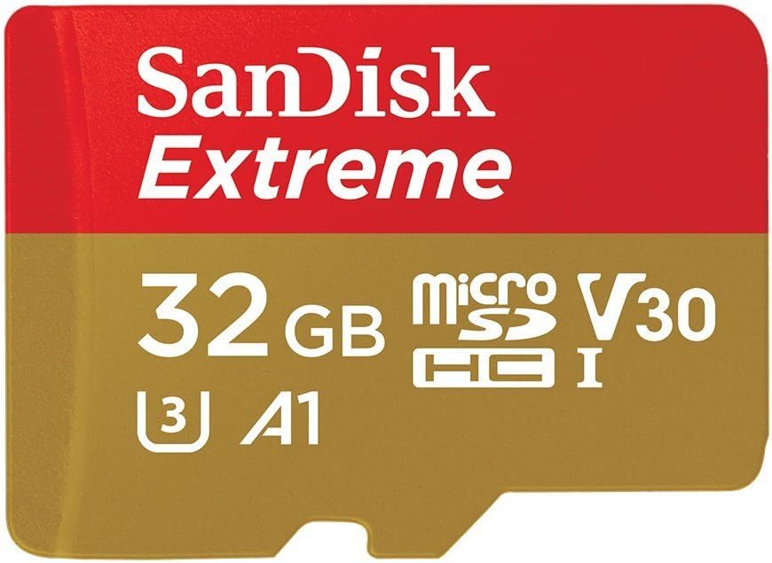 32GB SanDisk Extreme (Ten Pack) 4K Micro Memory Card (SDSQXAF-032G-GN6MN) UHD Video Speed 30 UHS-1 V30 32G MicroSD HC Bundle with Everything But Stromboli Card Reader