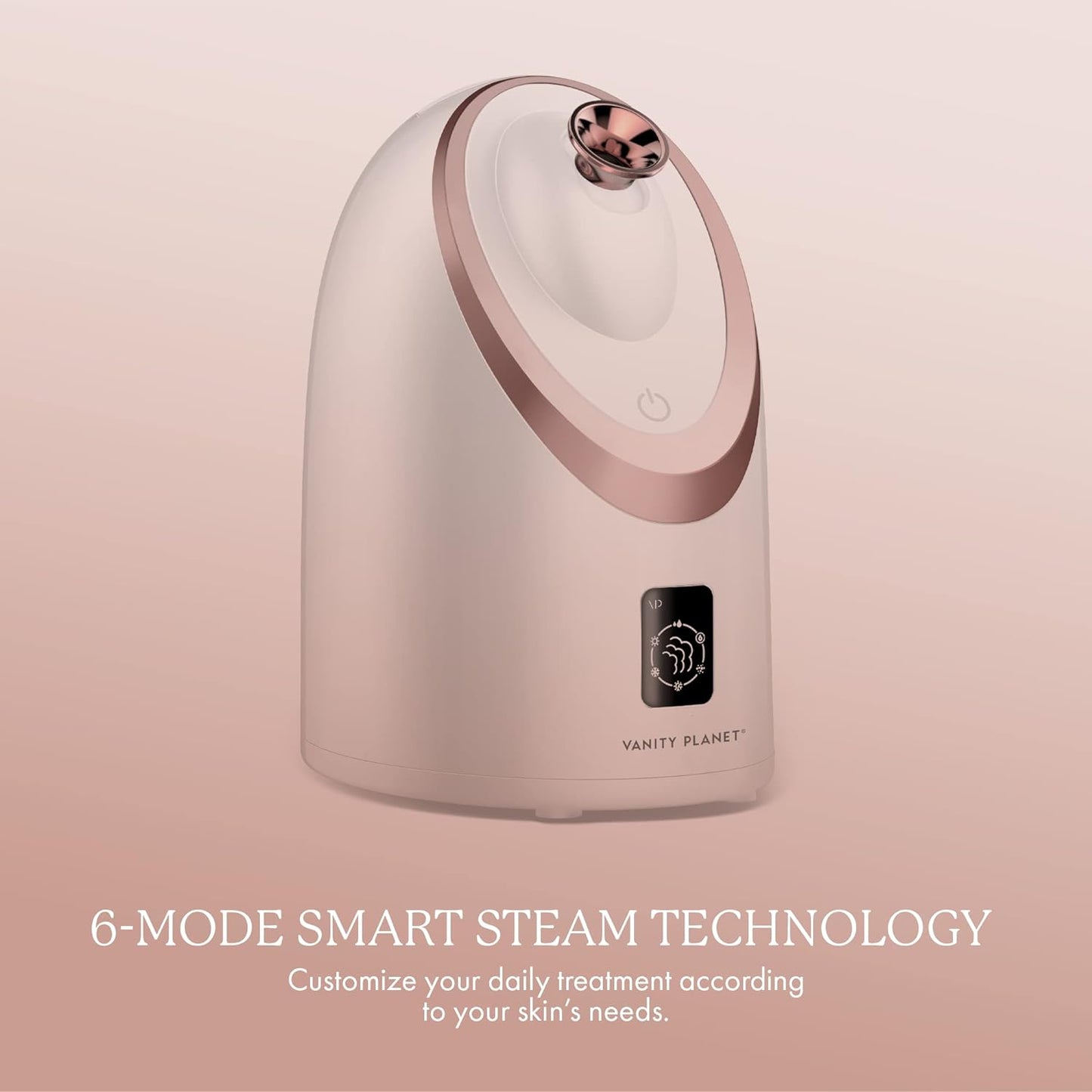 Senia Hot and Cold Facial Steamer by Vanity Planet - Detoxifying Aromatherapy Facial Steamer with Smart Steam Technology - Unclog Pores & Blackheads Cleaner Detoxifies, Cleanses & Moisturizes Skin