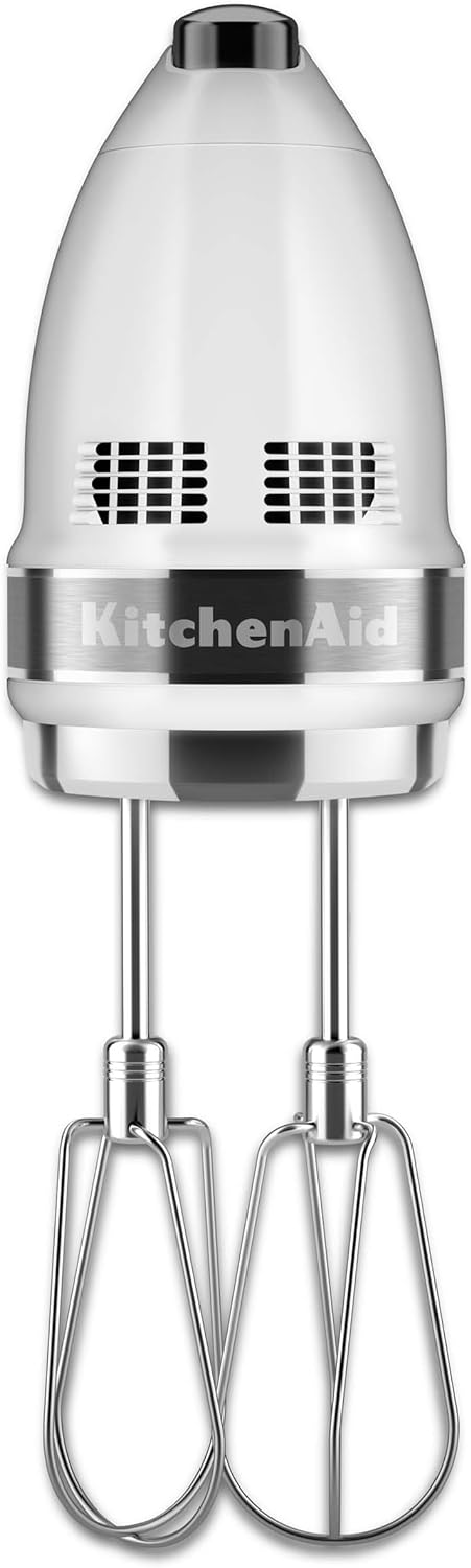 KitchenAid 7-Speed Mixer-KHM7210 Hand Mixer, White