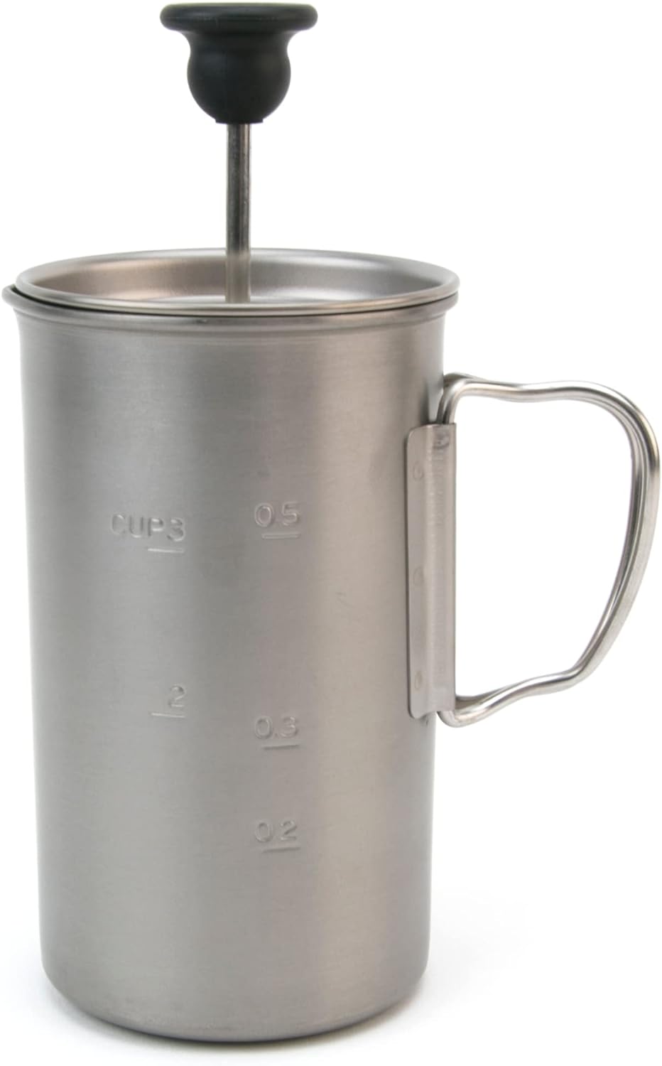 Snow Peak Titanium French Press - Ultralight Coffee Maker for Camping, Backpacking & Hiking - Camping Cookware Essential for Coffee Anywhere