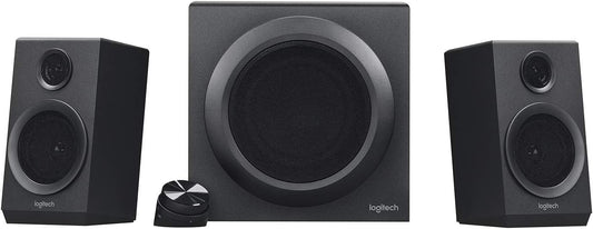 Logitech Z333 2.1 Speakers \u2013 Easy-access Volume Control, Headphone Jack \u2013 PC, Mobile Device, TV, DVD\/Blueray Player, and Game Console Compatible (Renewed)