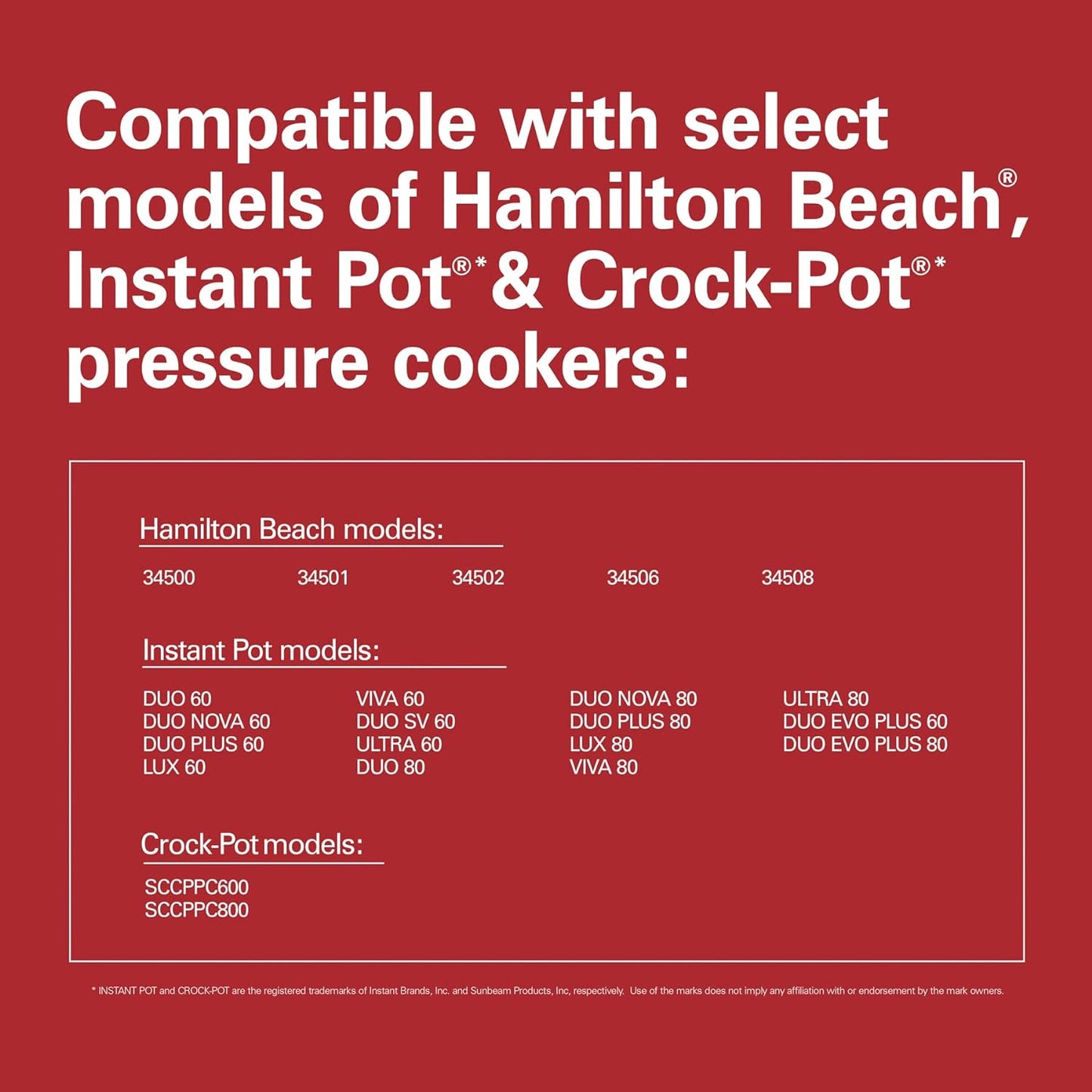 Hamilton Beach 34510 Air Fry Lid for 6 and 8 Quart Pressure Cookers Compatible with Other Leading Brands, Black