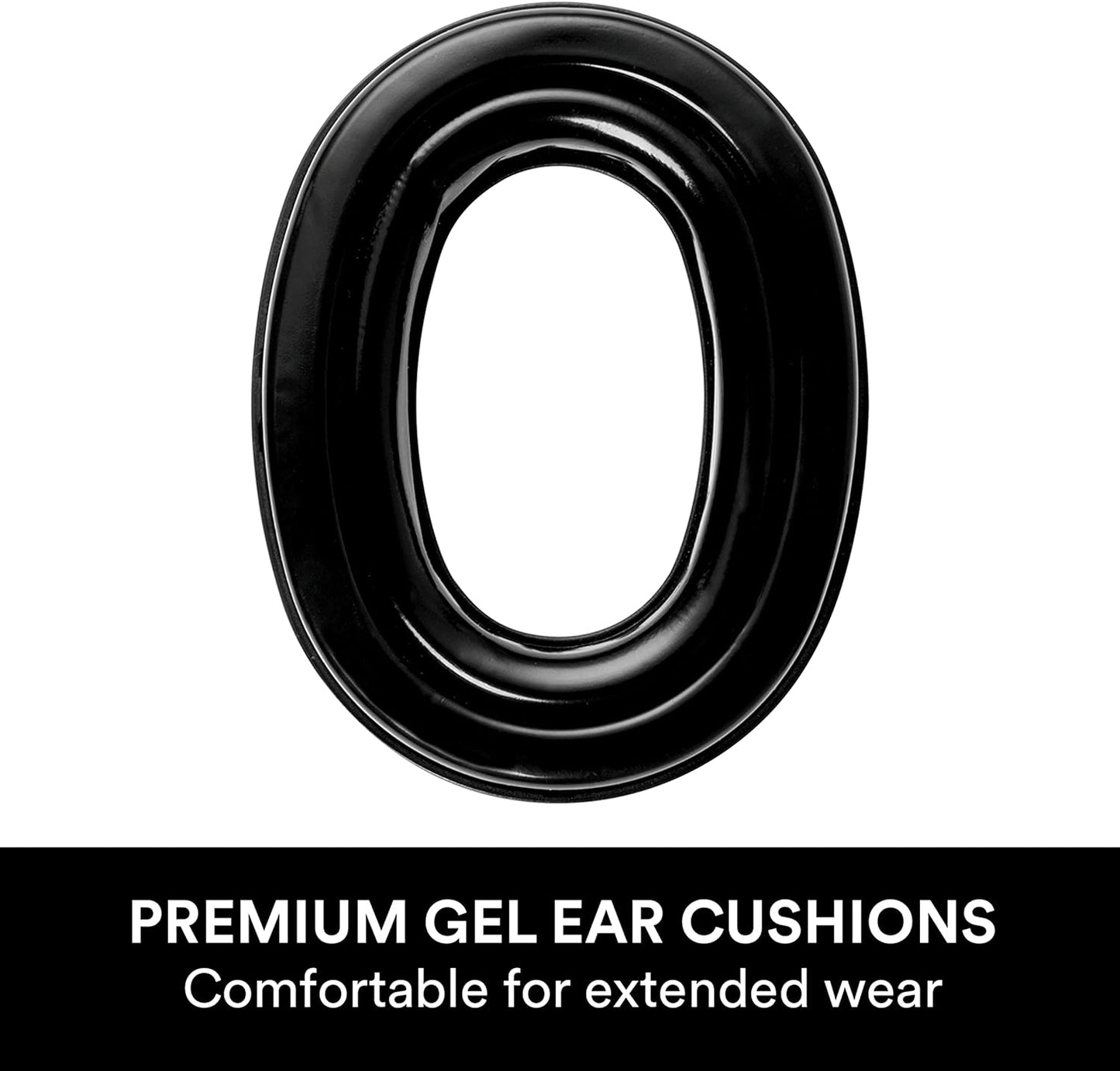 3M WorkTunes Connect + Gel Ear Cushions Hearing Protector with Bluetooth Wireless Technology, NRR 23 dB, Hearing protection for Mowing, Snowblowing, Construction, and Work Shops,Black