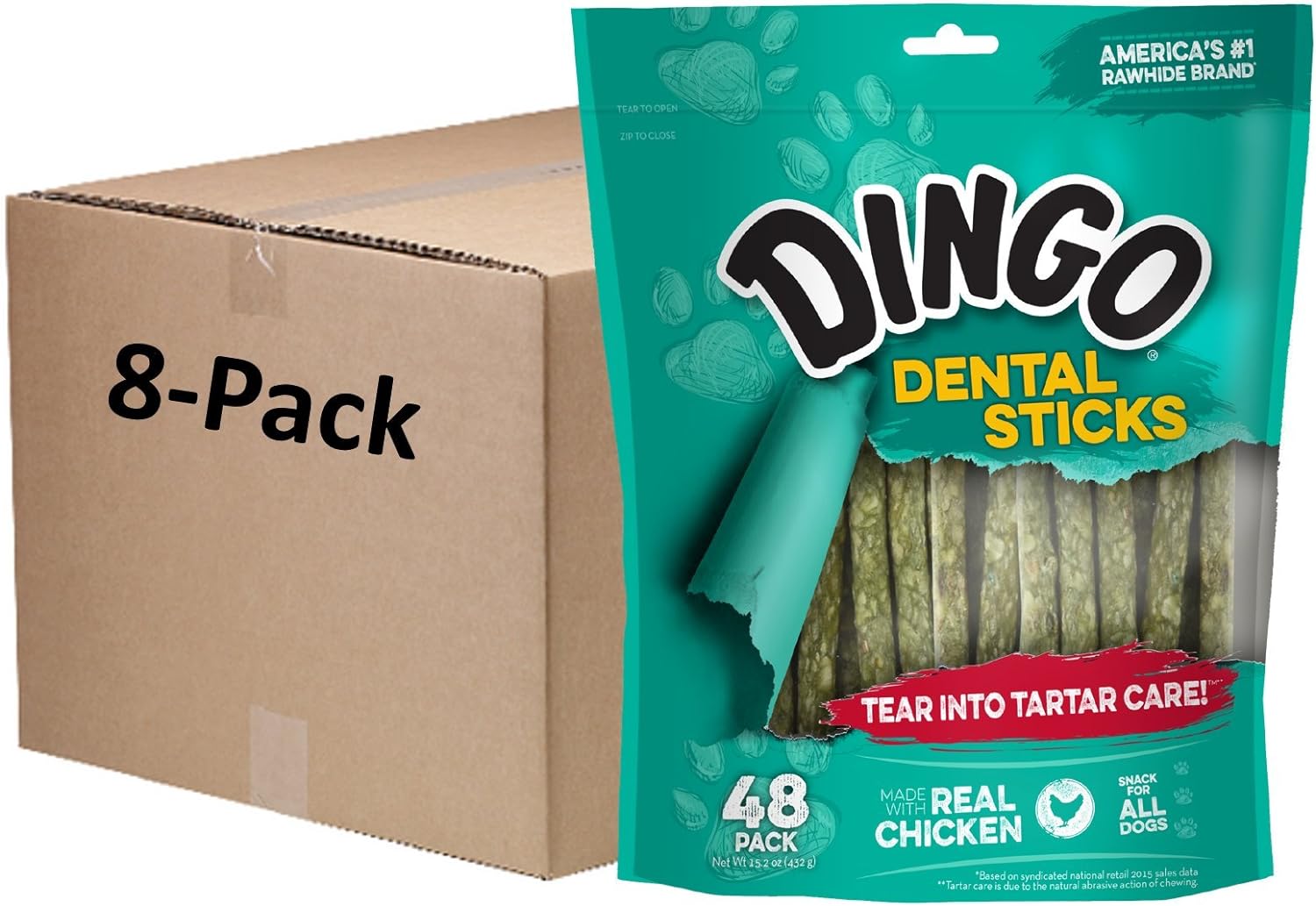 Dingo P-45020 384Count Dental Sticks, One Size