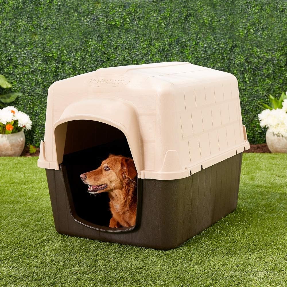 Petmate Aspen Pet Outdoor Dog House, Medium, For Pets 25 to 50 Pounds