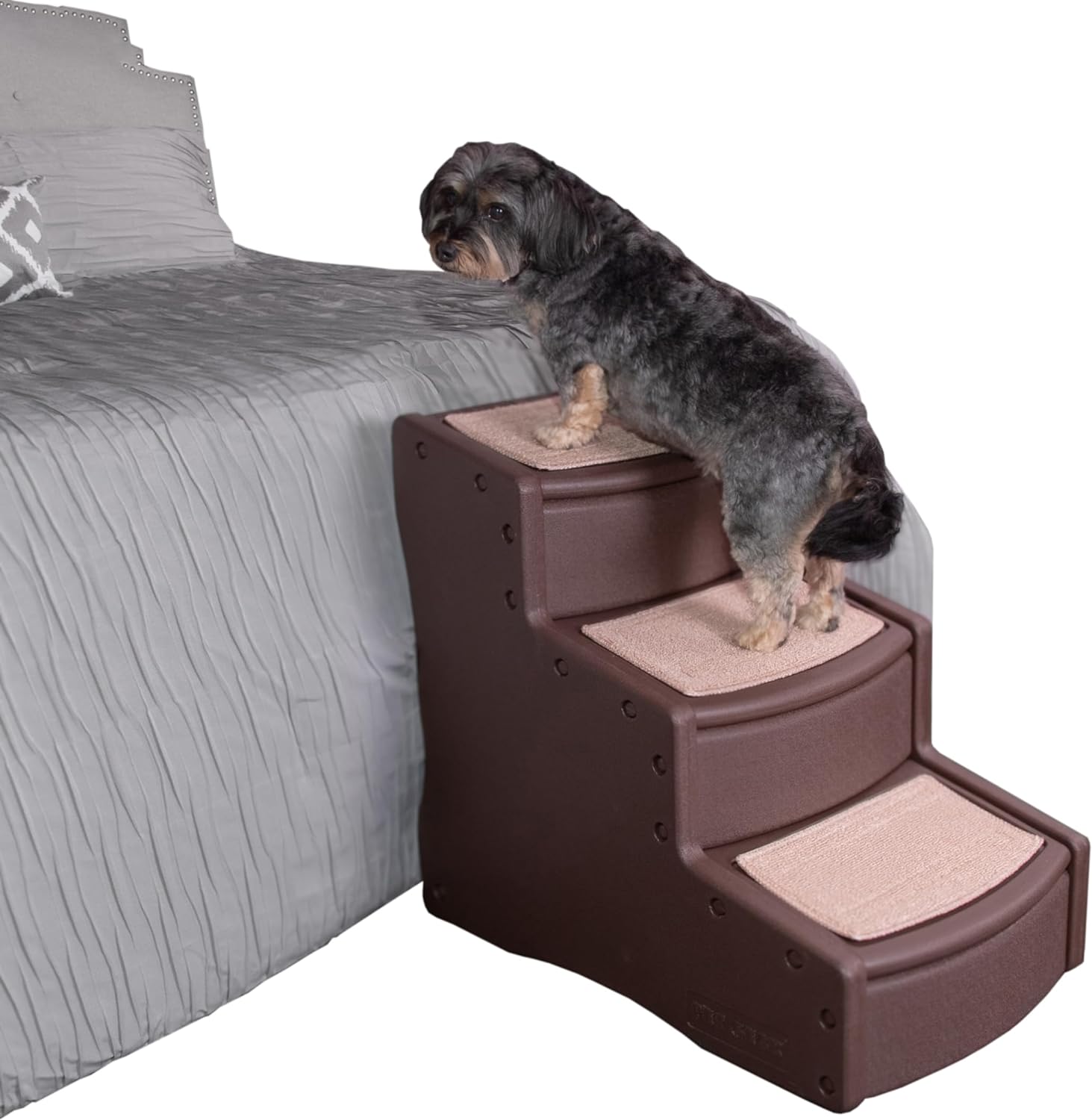 Pet Gear Easy Step III Pet Stairs, 3 Step for Cats\/Dogs, Removable Washable Carpet Treads, for Pets Up to 150lbs, No Tools Required, Available in 6 Colors