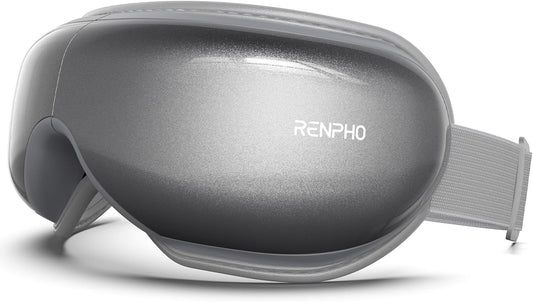 RENPHO Eyeris 1 Eye Massager with Heat, Customizable Bluetooth Music - Holistic Eye Care for Beauty Salon, Spa Relaxation, Travel\/Study\/Work\/Car\/Airplane Relaxation, Mom\/Dad\/Wife Gifts, Staff Gifts