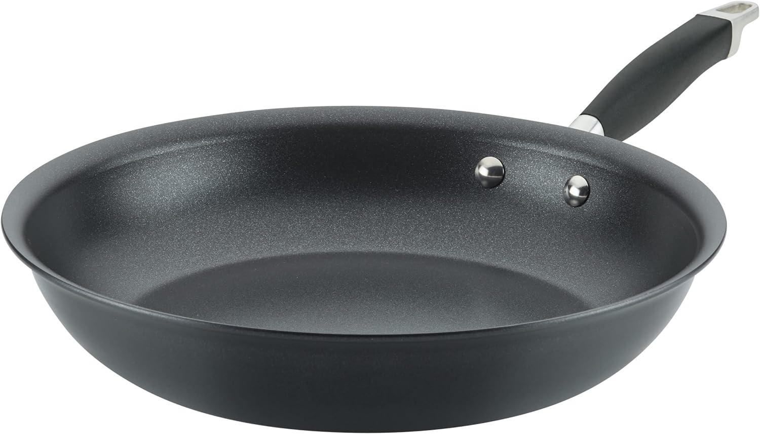 Anolon Advanced Home Hard Anodized Nonstick Frying Pan\/Skillet, 12.75 Inch, Moonstone