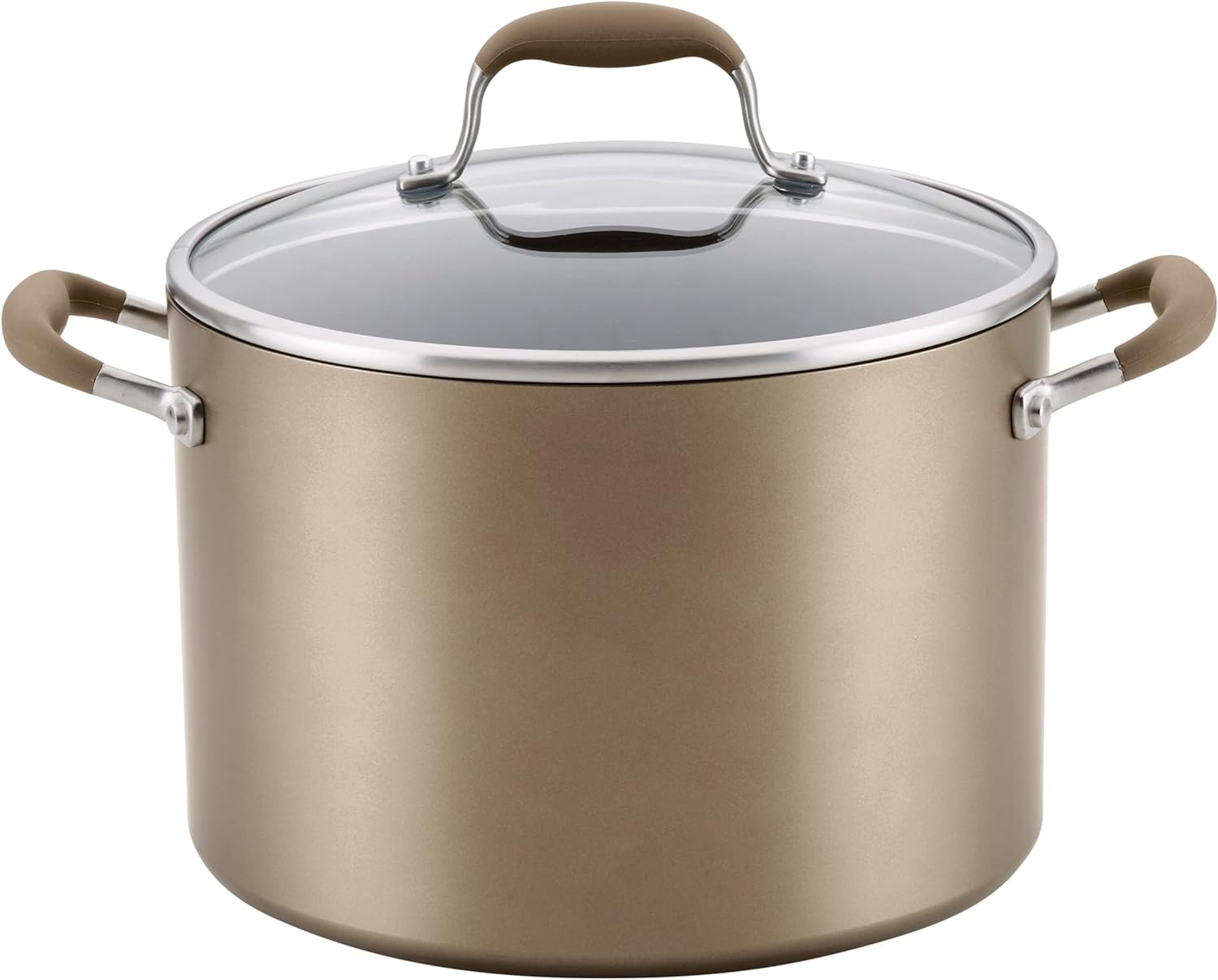 Anolon Advanced Home Hard-Anodized Nonstick Open Stock Cookware (10 Qt Stock Pot, Moonstone)