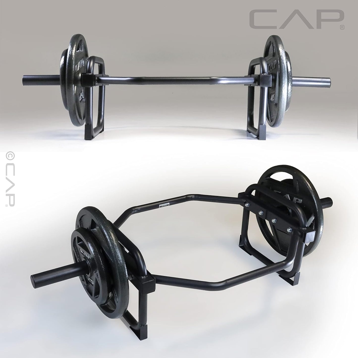 CAP Barbell Olympic Trap Bar, Hex Bar, Shrug Bar, Deadlift Bar