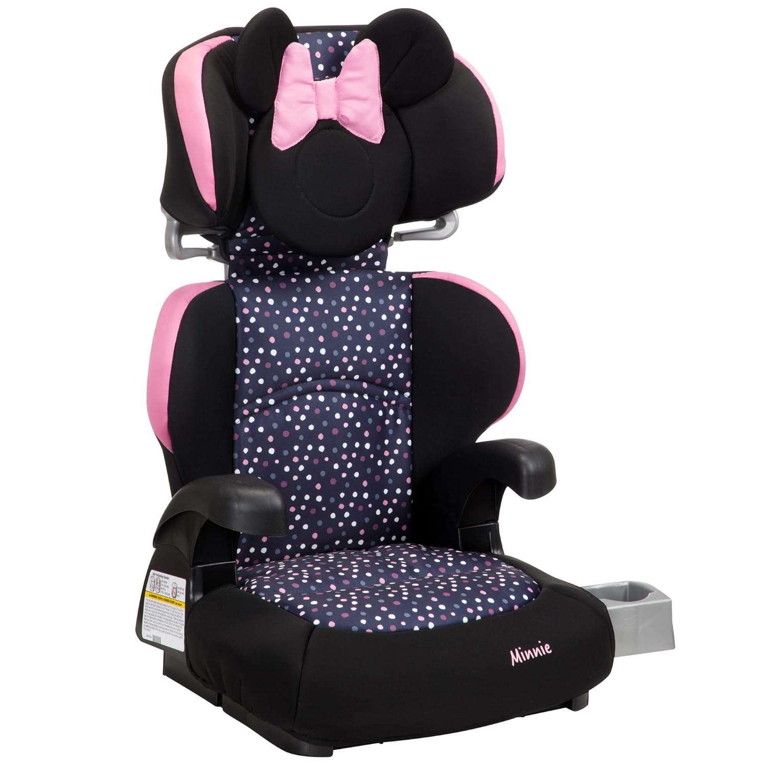 Disney Baby Pronto! Belt-Positioning Booster Car Seat, Belt-Positioning Booster: 40\u2013100 pounds, Minnie Dot Party