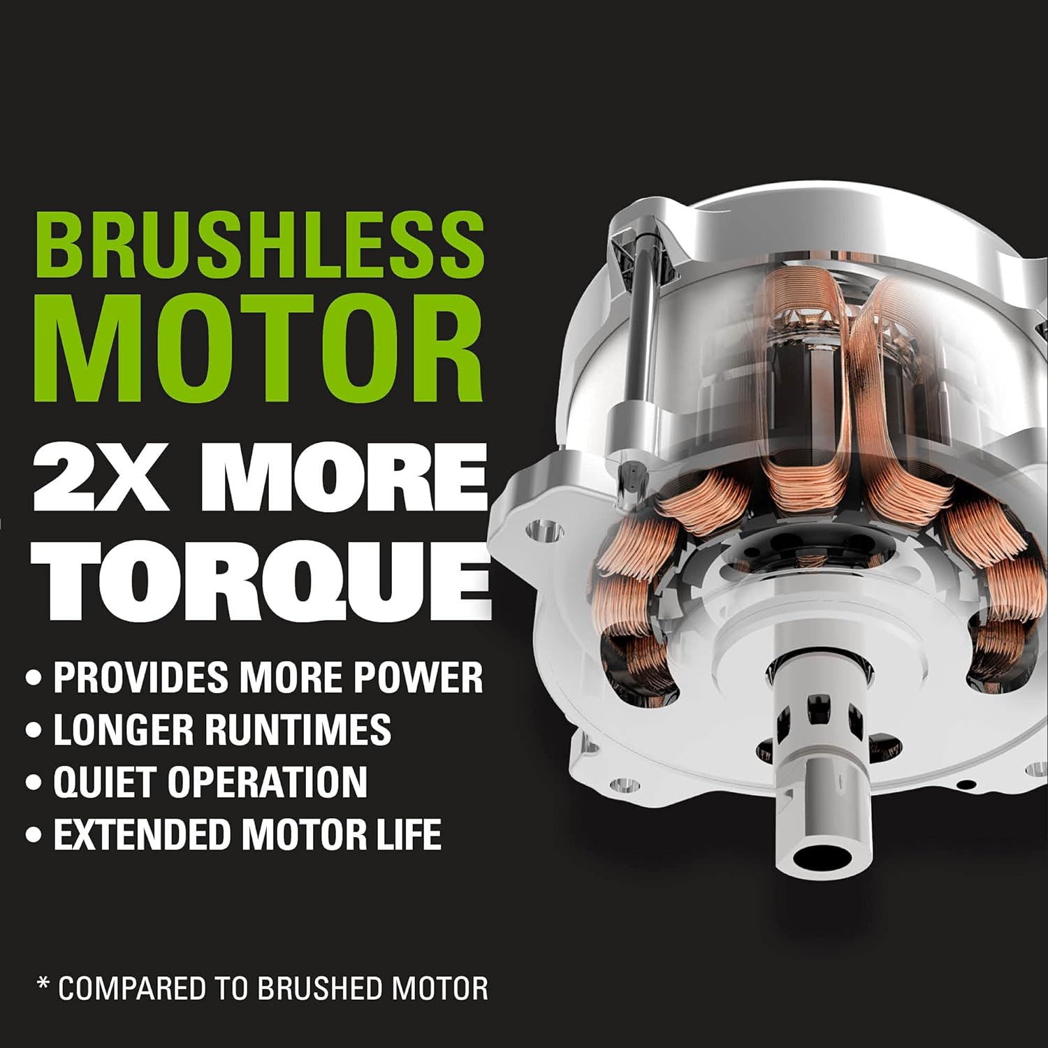 Greenworks 24V Brushless 1\/2" Cordless Impact Wrench (3 Speed \/ 300 ft.-lbs. \/ LED Light), Tool Only