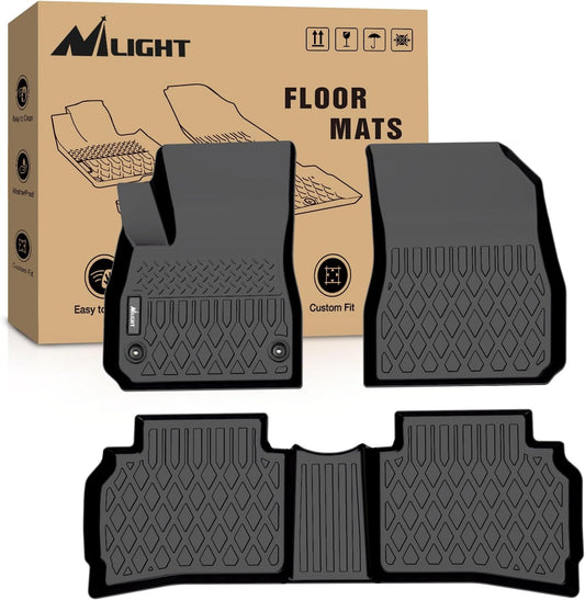 Nilight TPE Floor Mats for Chevy Malibu 2016 2017 2018 2019 2020 2021 2022 2023 2024,All Weather Custom Fit Heavy Duty Floor Liners
