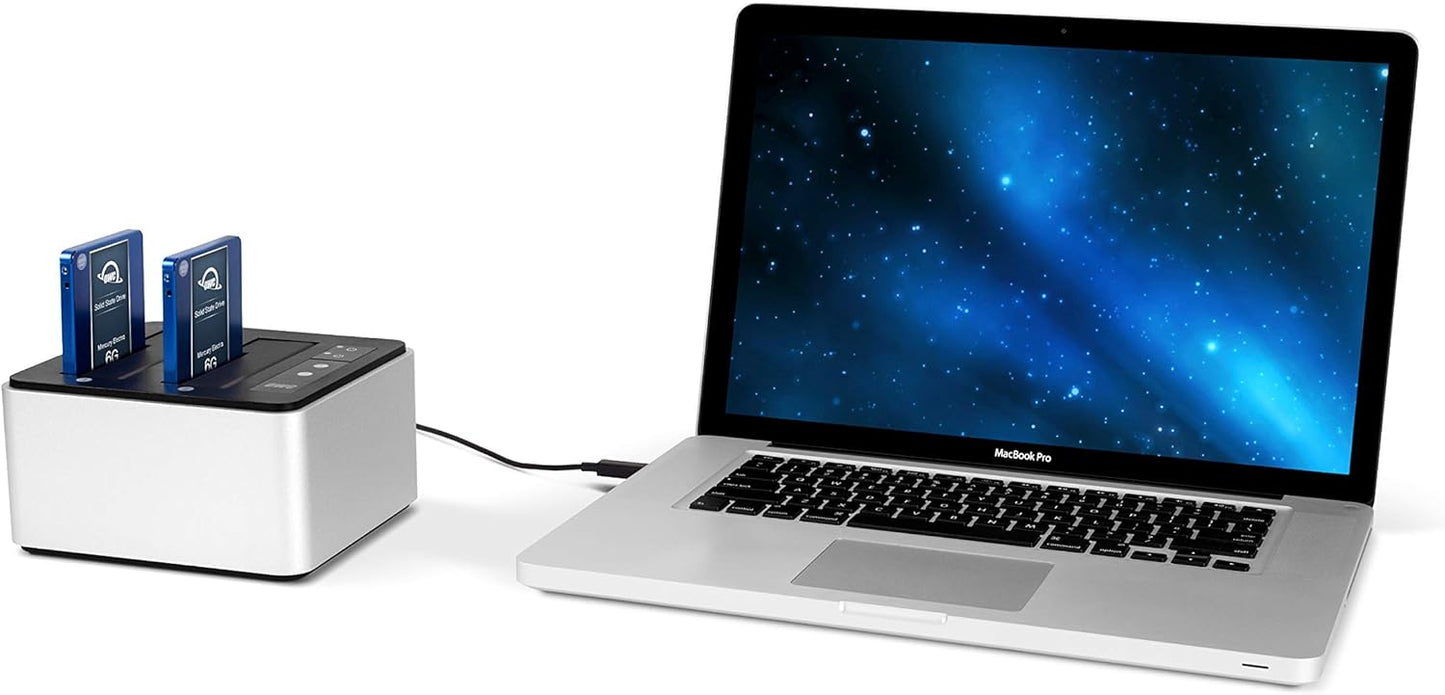 OWC Drive Dock USB-C Dual Drive Bay Solution, USB 3.1 Gen 2, for Mac and PC, (OWCTCDRVDCK)
