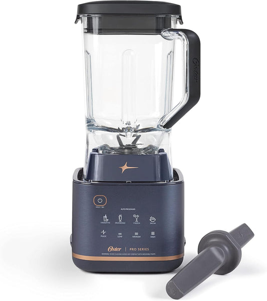 Oster Pro Series Blender with XL 9-Cup Tritan Jar and Tamper Tool, Dark Blue