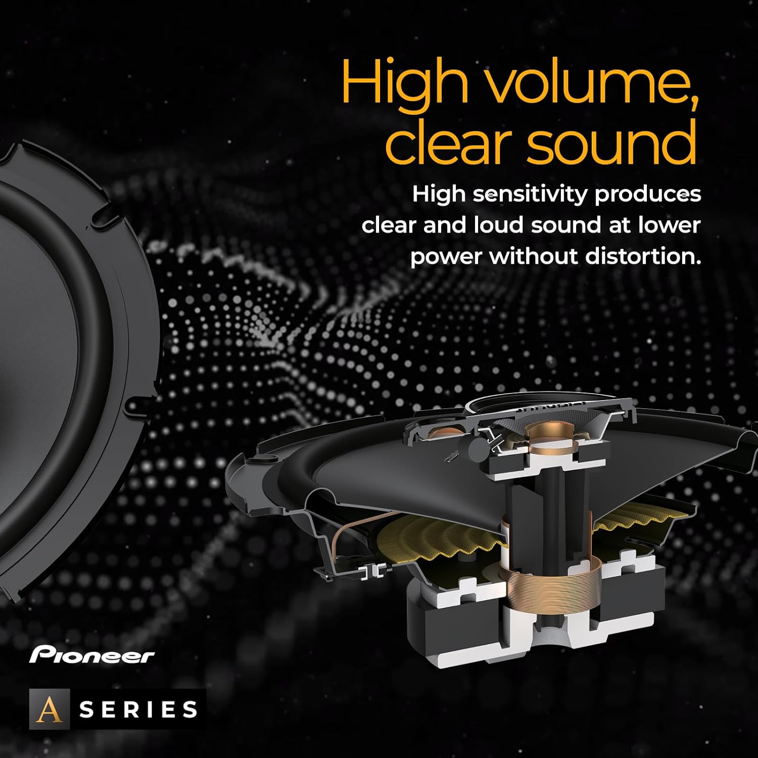 PIONEER A-Series TS-A6881F, 4-Way Coaxial Car Audio Speakers, Full Range, Clear Sound Quality, Easy Installation and Enhanced Bass Response, Black 6\u201D x 8\u201D Oval Speakers