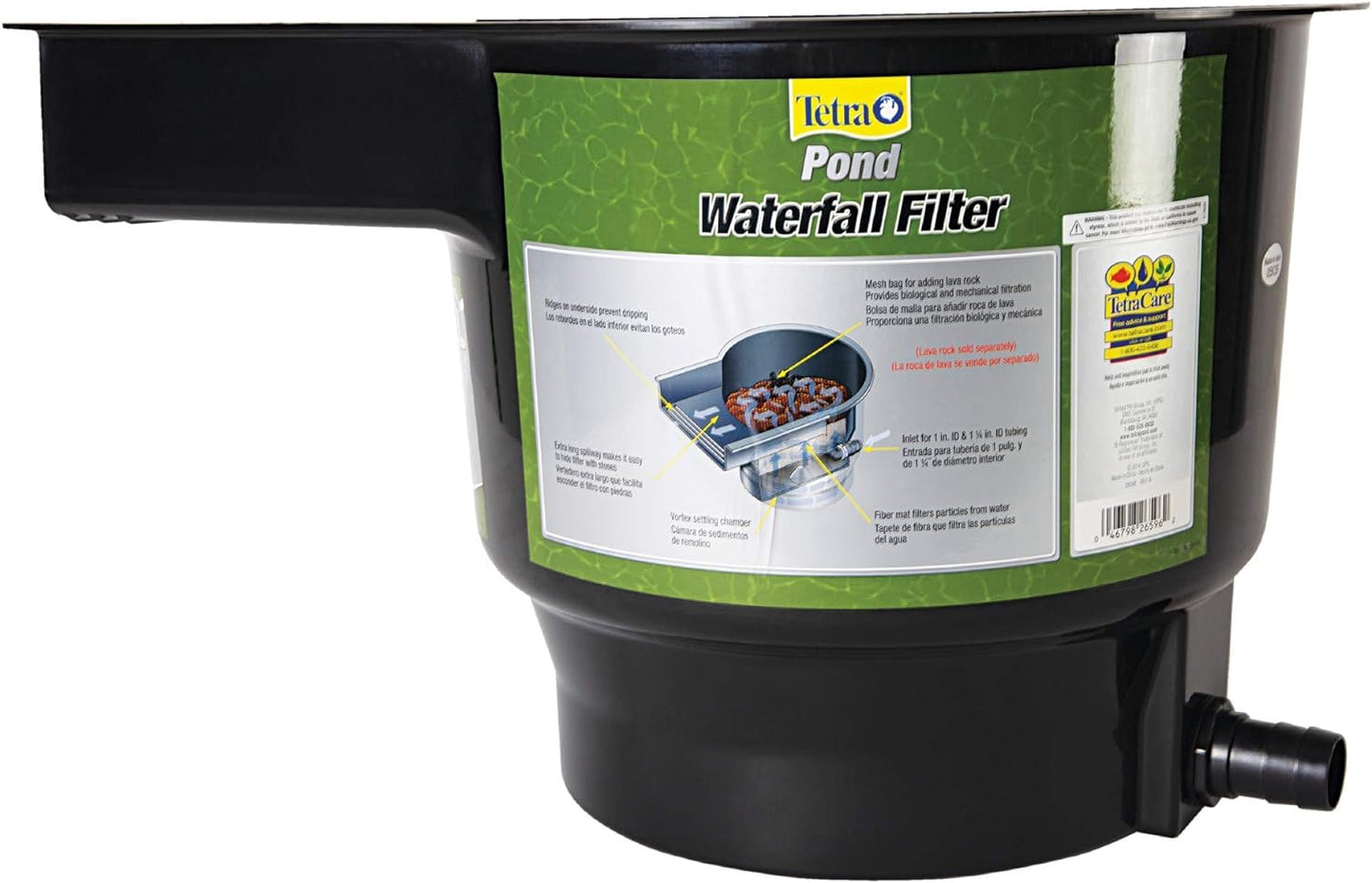 TetraPond 26596 Waterfall Filter, Up to 1000-Gallon,Black