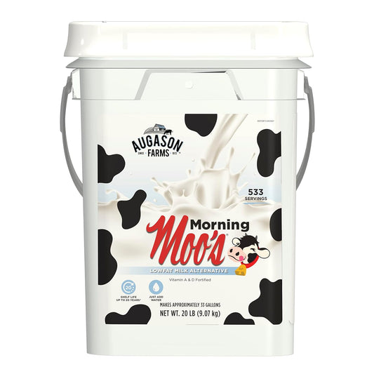 Augason Farms Morning Moo's Low Fat Milk 20 Pound (Pack of 1)