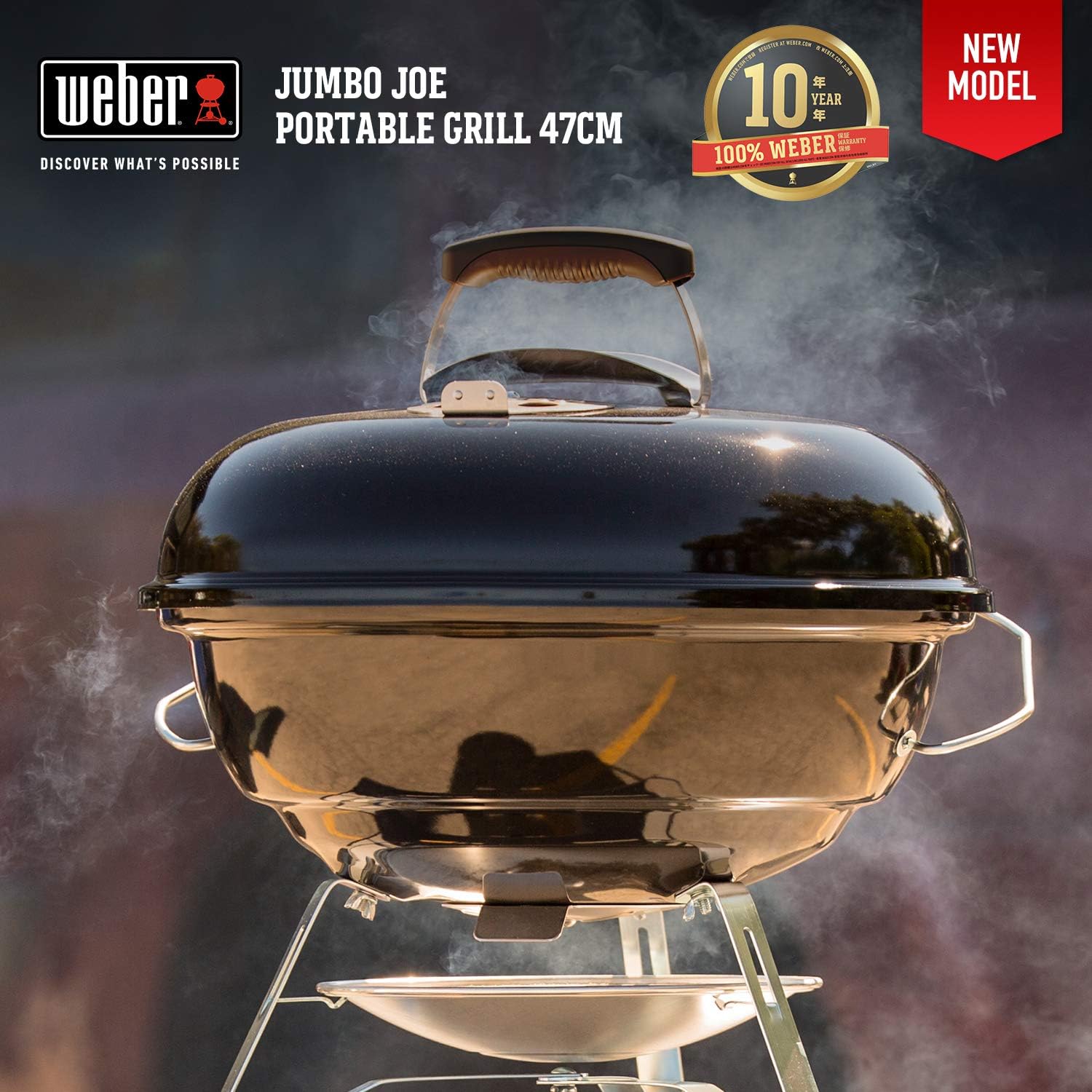 Weber Jumbo Joe Charcoal Grill 18 Inch Black