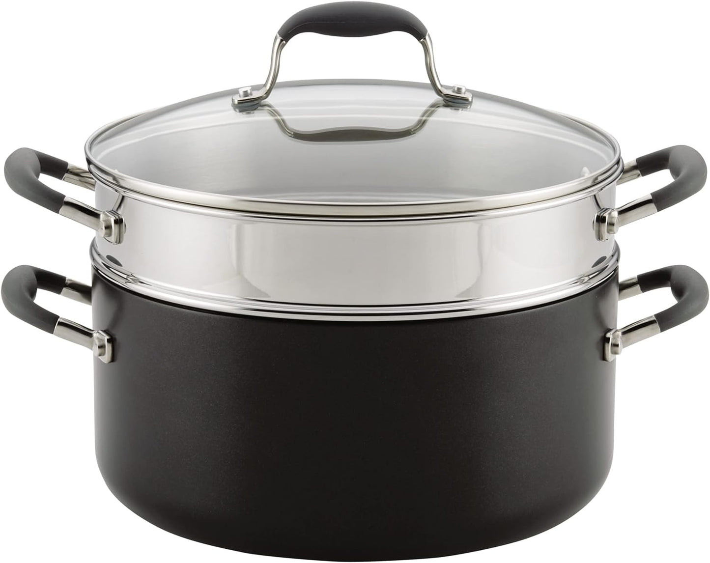 Anolon Advanced Home Hard-Anodized Nonstick Open Stock Cookware (10 Qt Stock Pot, Moonstone)