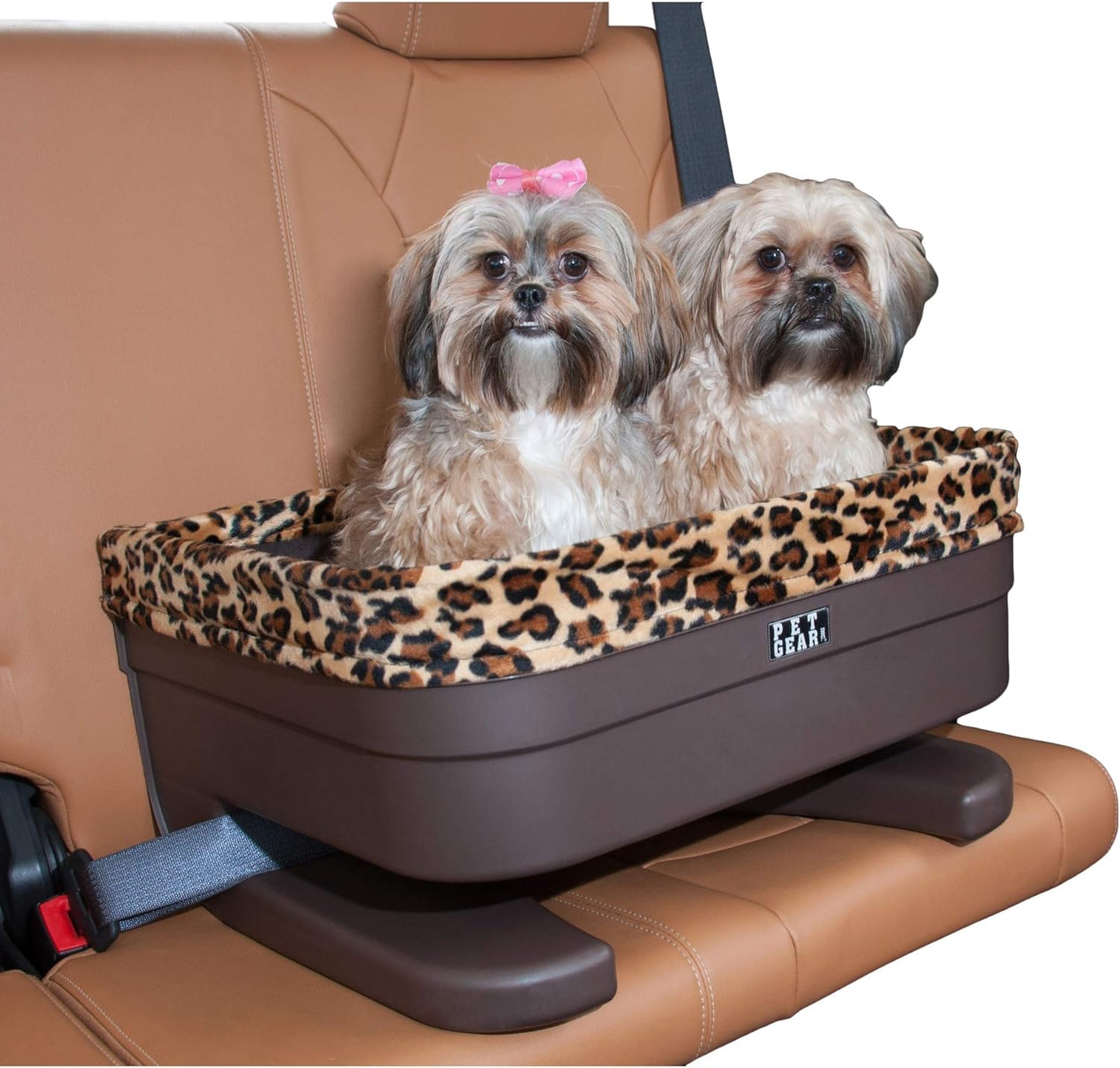 Pet Gear Booster Seat for Dogs\/Cats, Removable Washable Comfort Pillow + Liner, Safety Tethers Included, Installs in Seconds, No Tools Required, 3 Colors