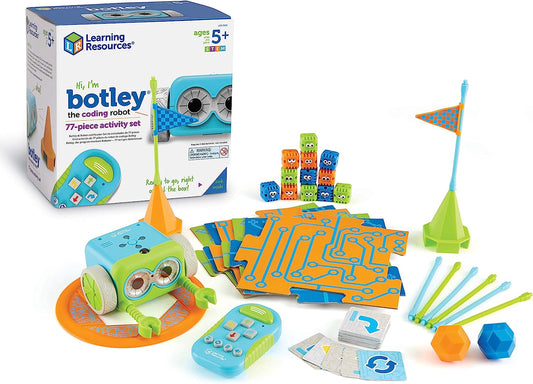 Learning Resources Botley The Coding Robot Activity Set - 77 Pieces, Ages 5+, Screen-Free Coding Robots for Kids, STEM Toys for Kids, Programming for Kids