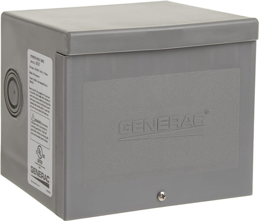 Generac 6337 30-Amp 125/250V Raintight Power Inlet Box - Reliable Outdoor Generator Connection