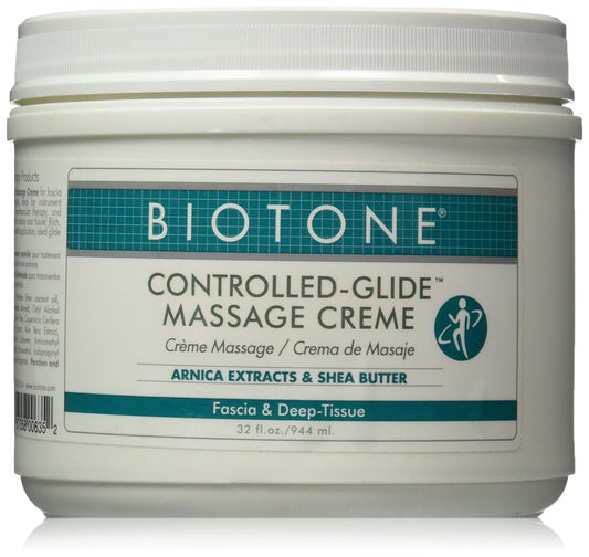 Biotone Controlled-Glide Massage Creme, 32 Ounce
