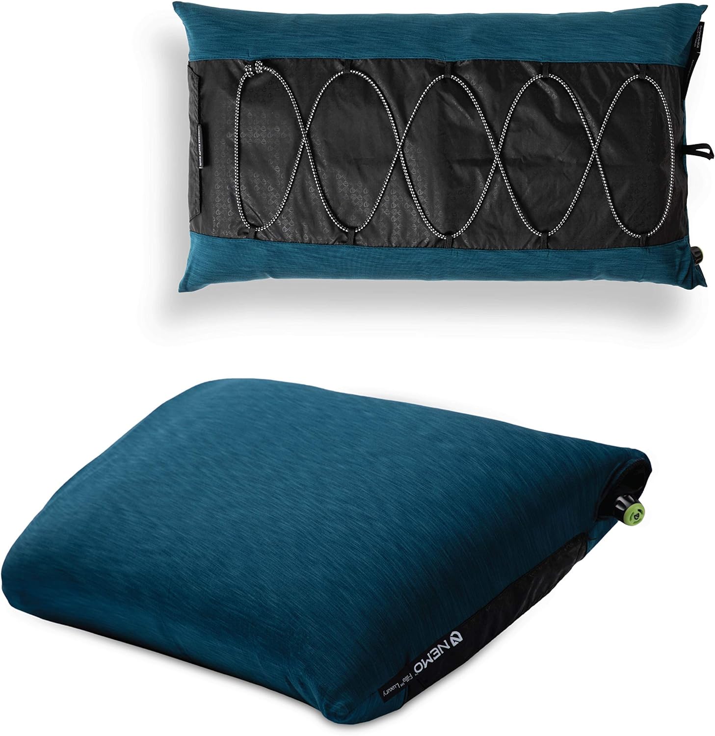 NEMO Fillo Luxury Pillow | Inflatable Pillow for Travel, Backpacking, and Camping, Abyss
