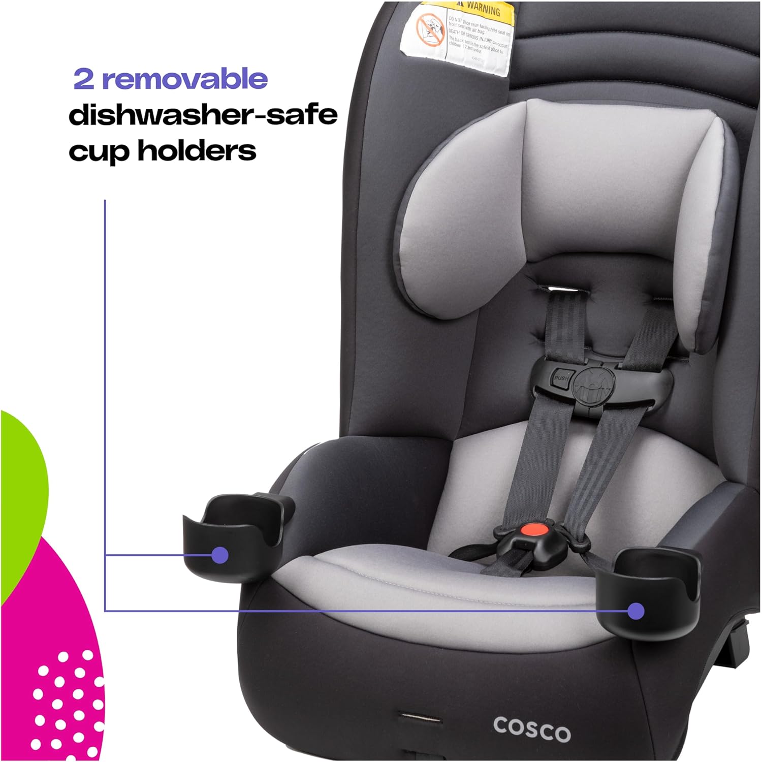 Cosco Kids™ MightyFit™ LX Convertible Car Seat, Broadway