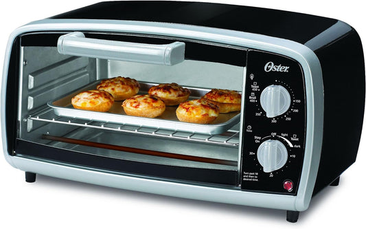 Oster Toaster Oven, 4 Slice, Black (TSSTTVVG01)