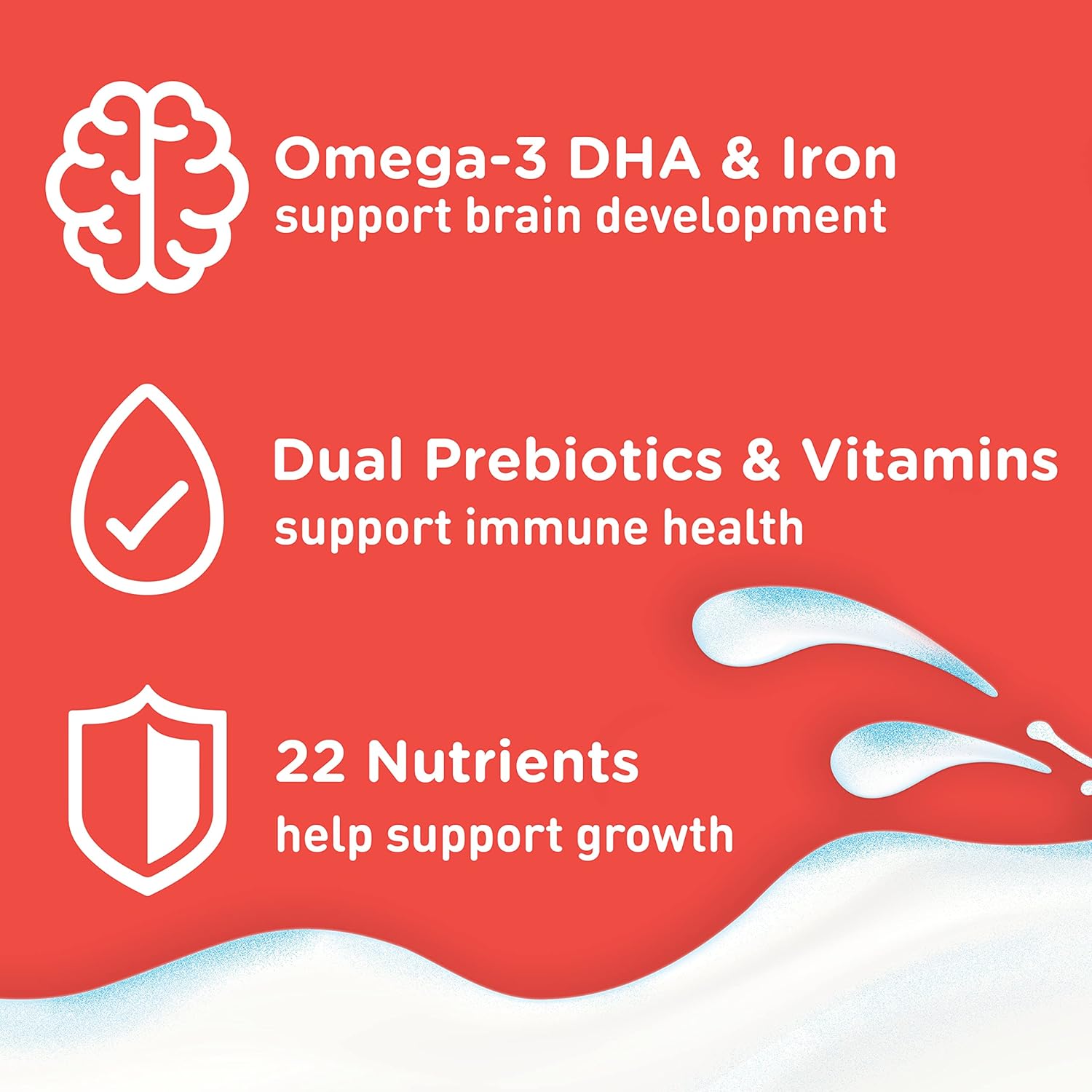 Enfagrow NeuroPro Toddler Nutritional Drink, Natural Milk Flavor, Omega-3 DHA & MGFM for Brain Support, Prebiotics & Vitamins for Immune Health, Non-GMO, Ready to Feed Bottle, 8 Fl Oz (24 Bottles)
