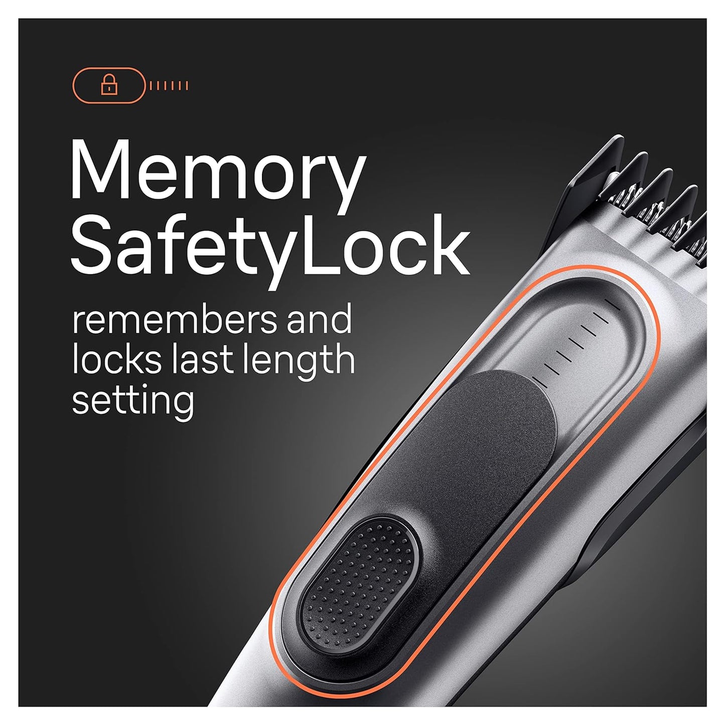 Braun Hair Clippers for Men, Series 7 7390, Hair Clip from Home with 17 Length / Recall Setting, Incl. Memory SafetyLock, Ultra-Sharp Blades, 2 Combs, Stand, Pouch, Washable