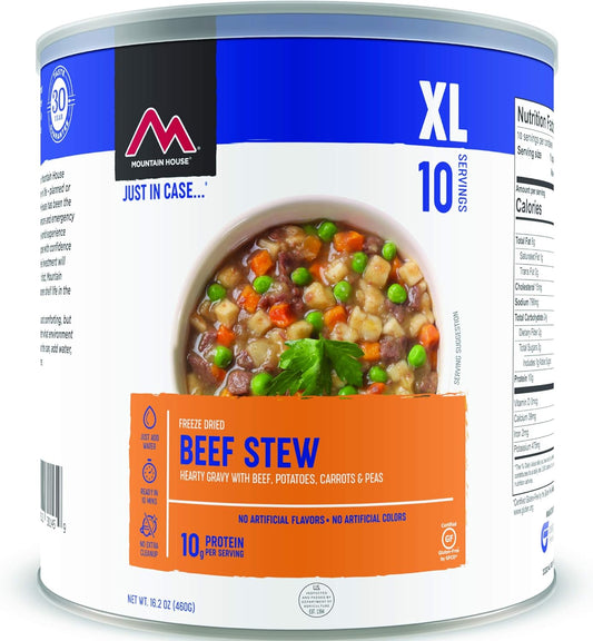 Mountain House Beef Stew | Freeze Dried Survival & Emergency Food | #10 Can | Gluten-Free