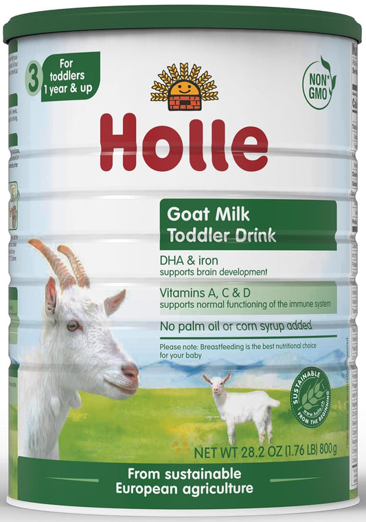 Holle - Goat Milk Toddler Formula - Easy to digest - Non-GMO with DHA for Healthy Brain Development - 1 Year & Up