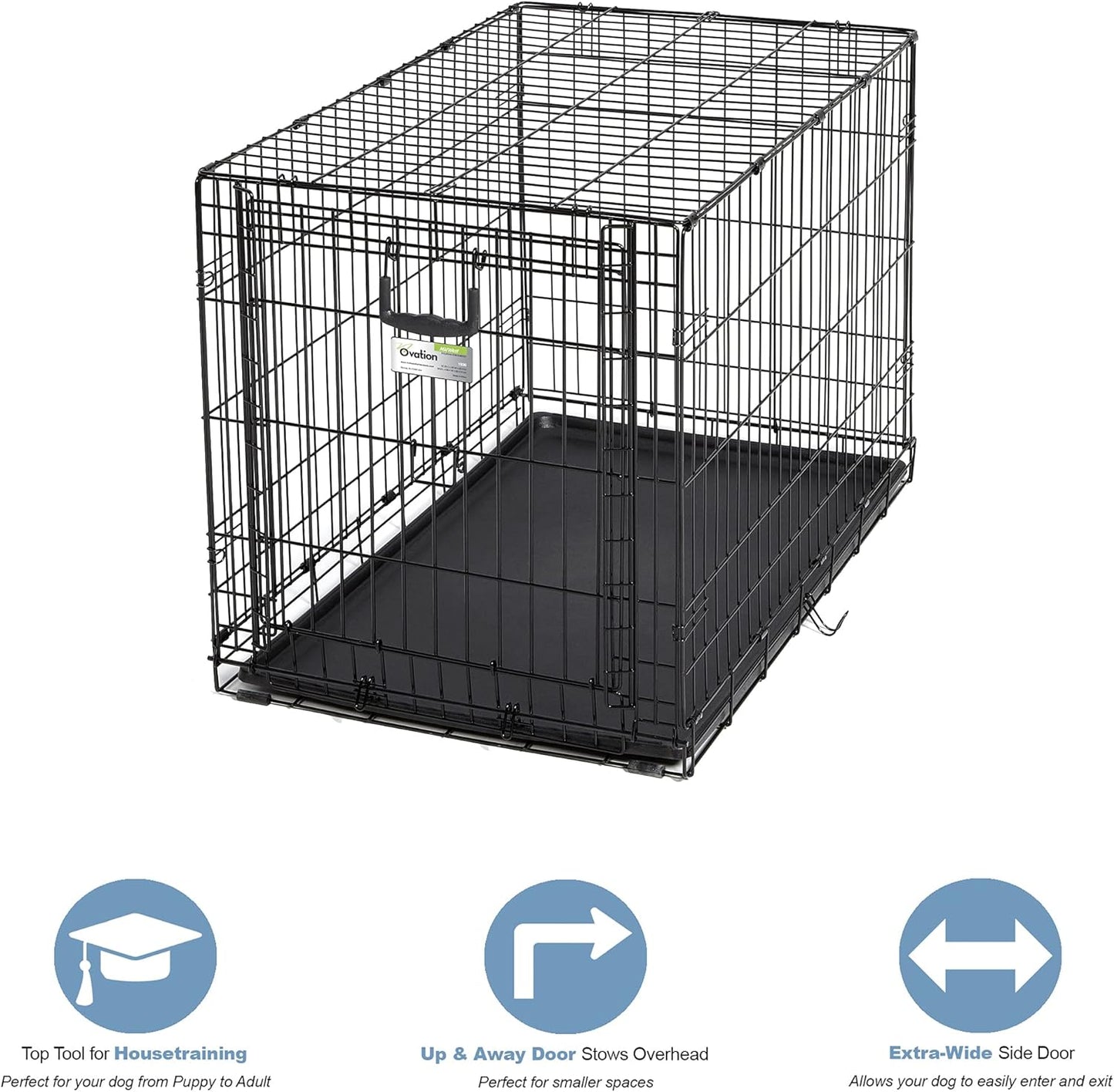 MidWest Homes for Pets Ovation Single Door Dog Crate, 36-Inch